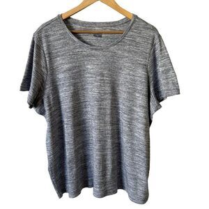 Basic Editions Gray Short Sleeve Tee